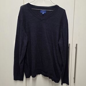 Apt. 9 Men's Dark Blue V-Neck Sweater